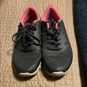 Women's Grey and Pink Athletic Shoes